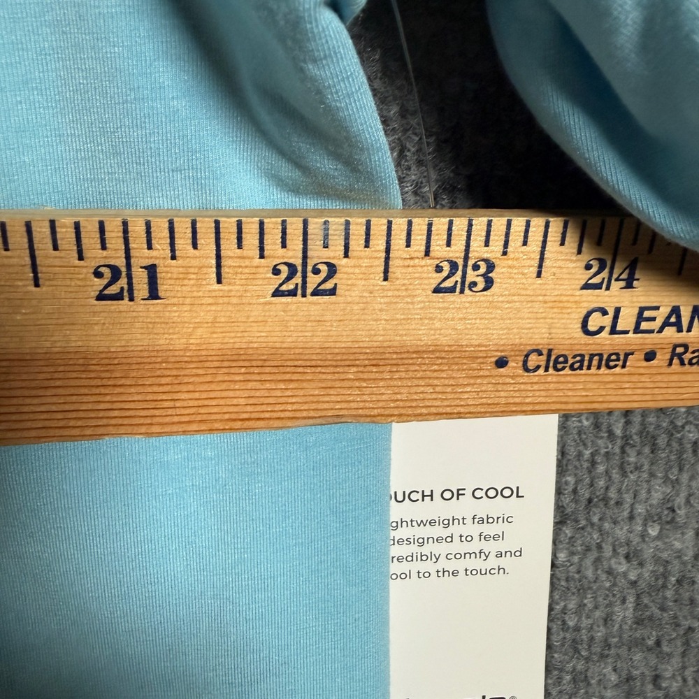 Chico's Size 4 US XXL The Ultimate Tee Coral Blue Cotton Blend Touch of Cool - Picture 8 of 8